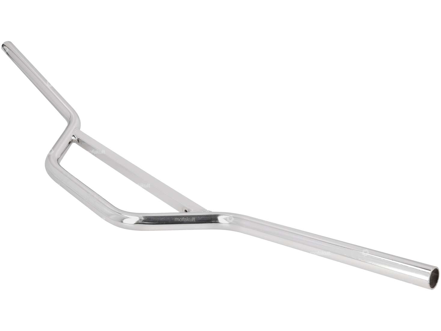 Handlebar fork plate 13 cm motocross chrome Carousel Image 2