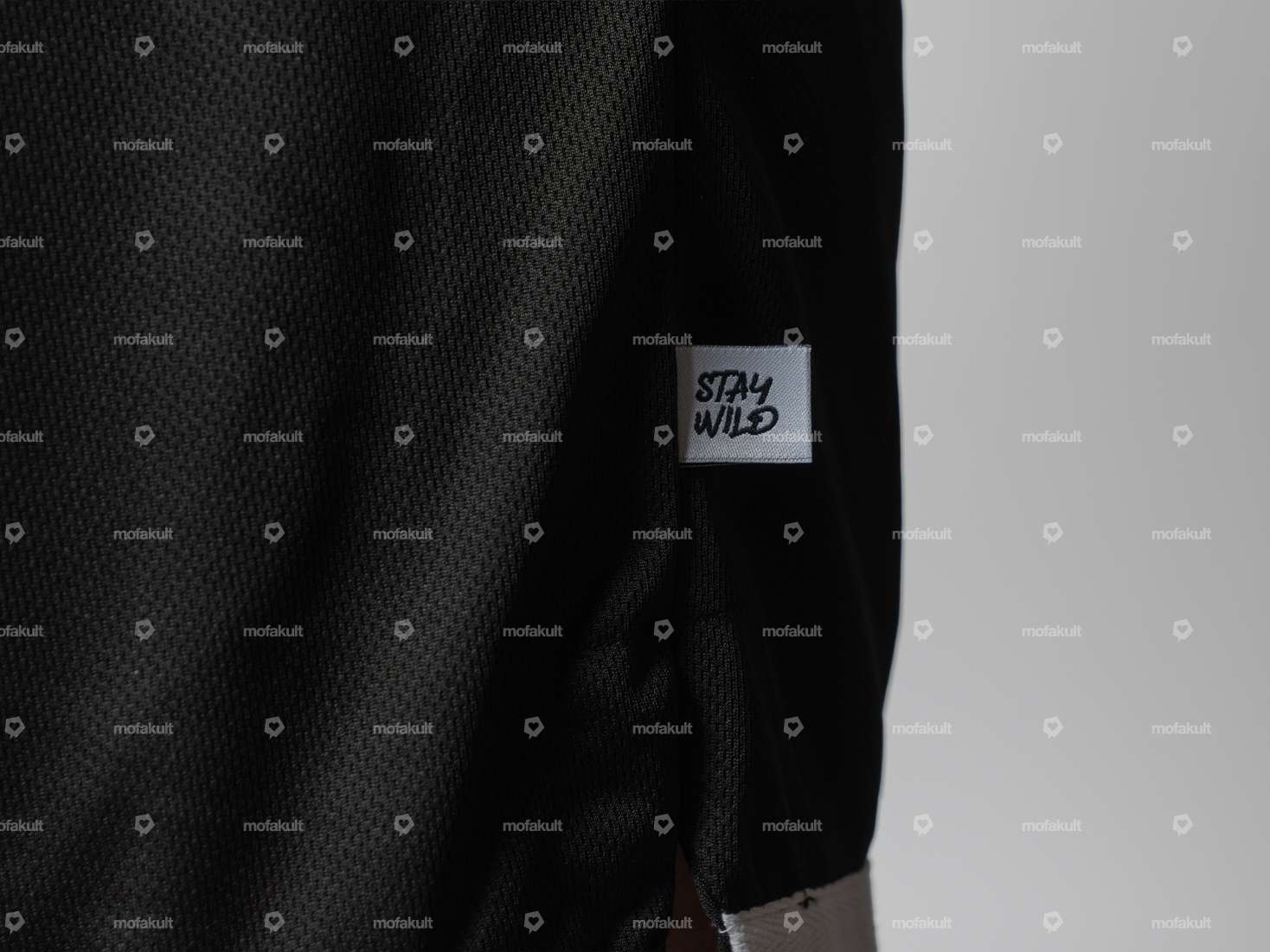 KULTWEAR shorts "Crew" mesh black / white Carousel Image 5