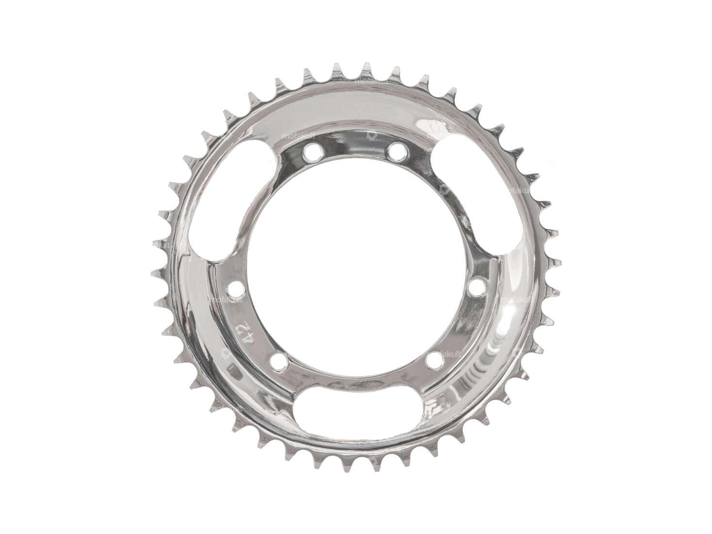 GPO sprocket 42 teeth chrome | Puch Maxi, X30 NG-2AH Carousel Image 1