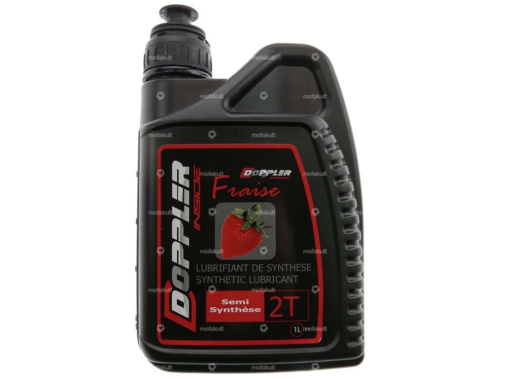 Doppler strawberry odor 2-stroke mixed oil semi-synthetic 1 L Carousel Image 1