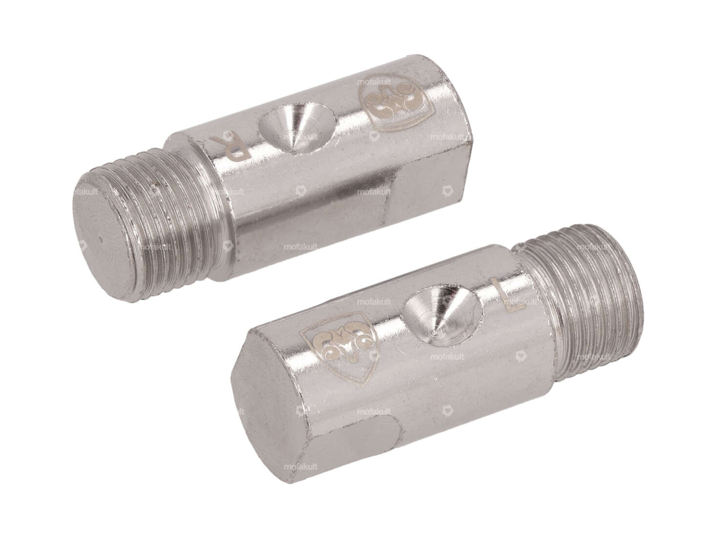 66HEROES bolt set 9/16" short pedal arms chrome Carousel Image 1