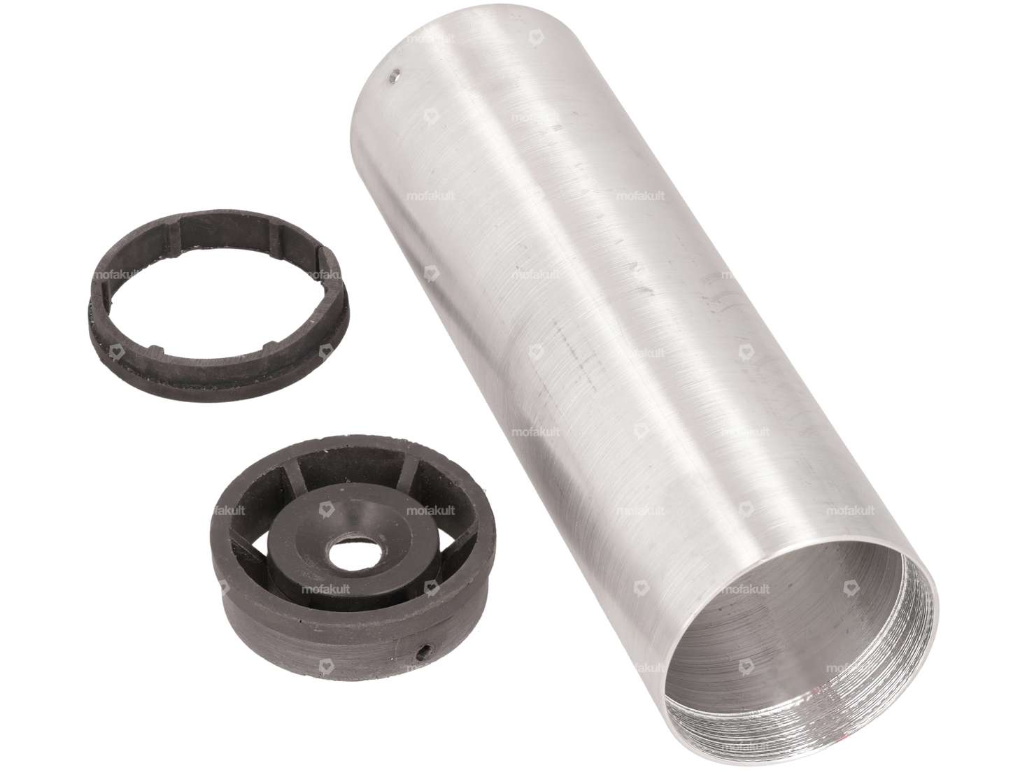Exhaust cover aluminum / plastic 4-piece | Malaguti Fifty Belmondo, Alpa Chopper Carousel Image 2
