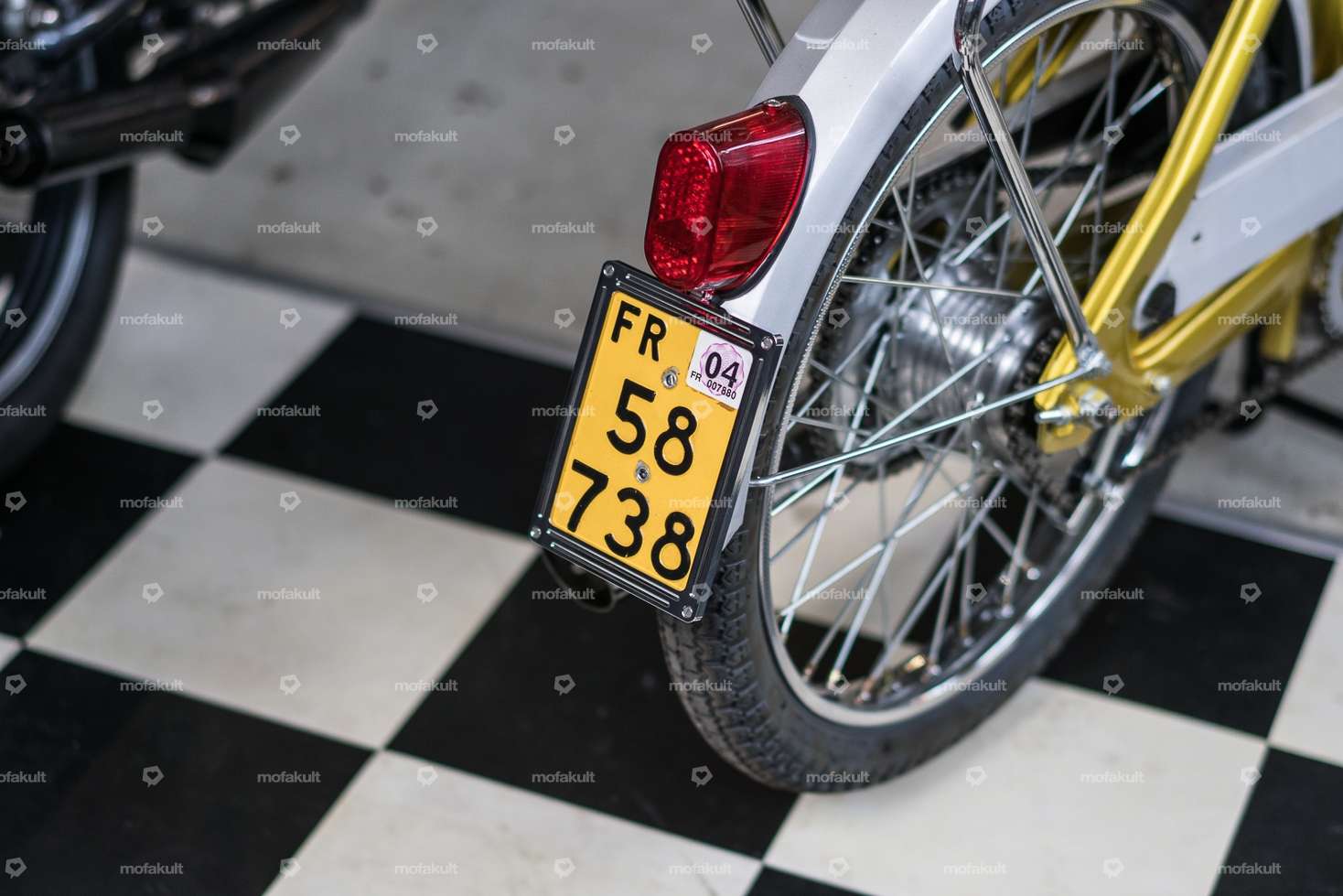 66HEROES Custom aluminum number frame black (CH version) Carousel Image 5