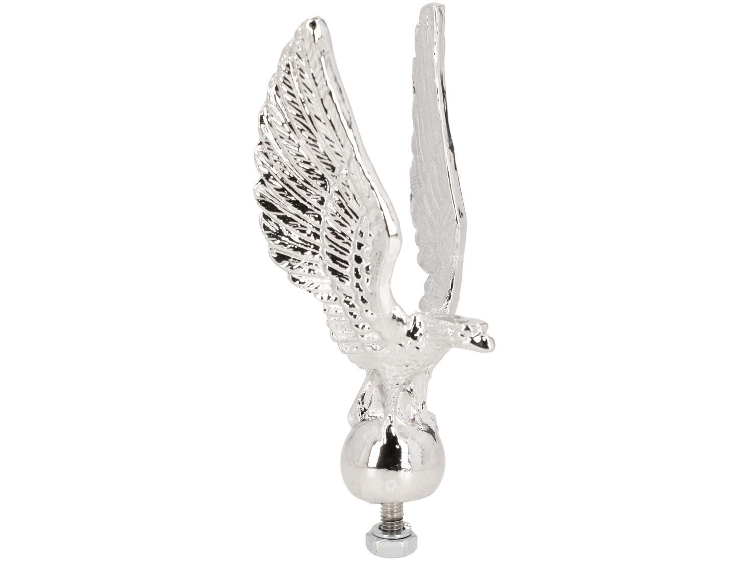Ornamental figure eagle type 2 chrome Carousel Image 1