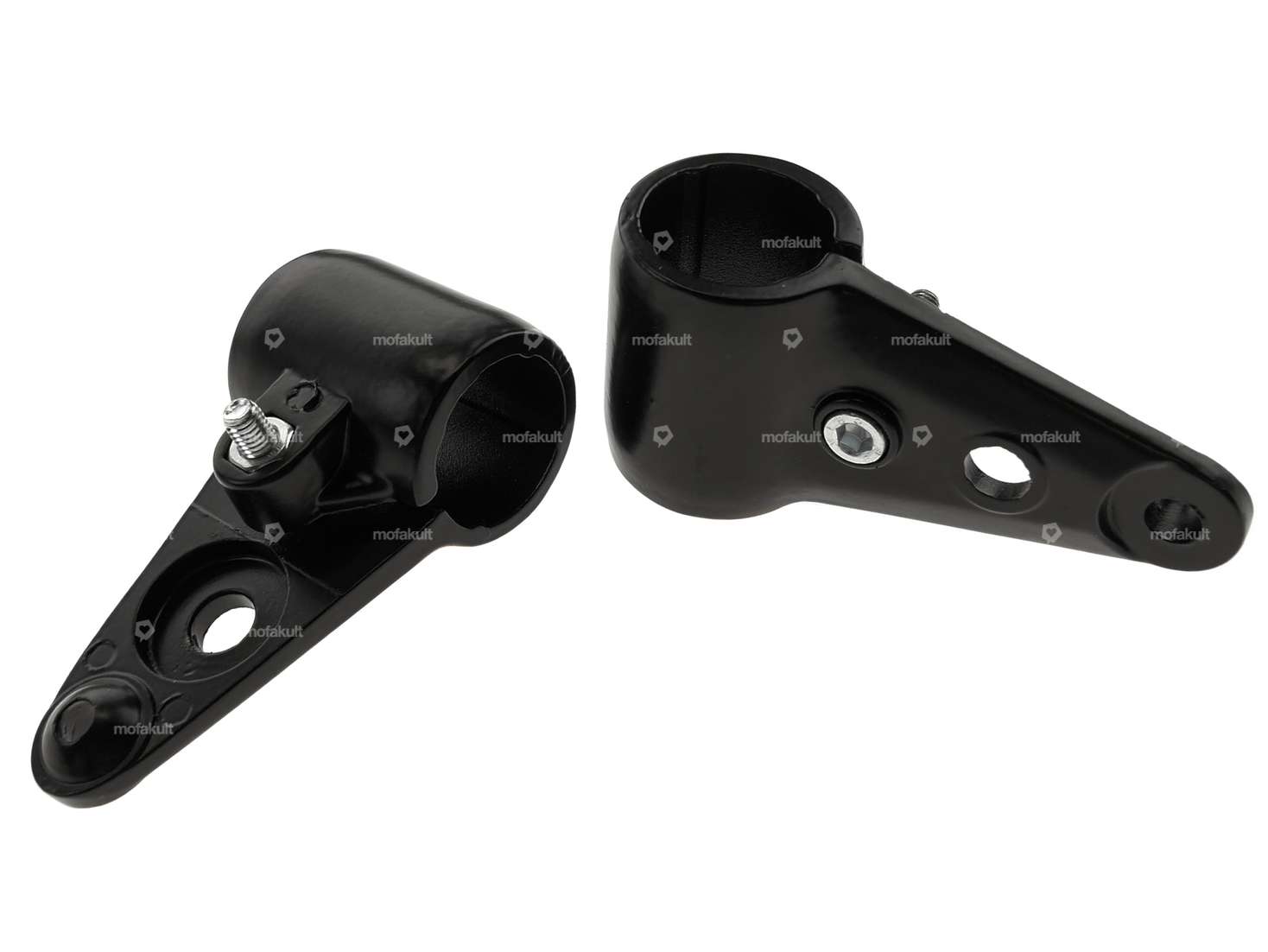 Lamp holder aluminum Ø 28 mm black NOS | Alpa fork Carousel Image 1