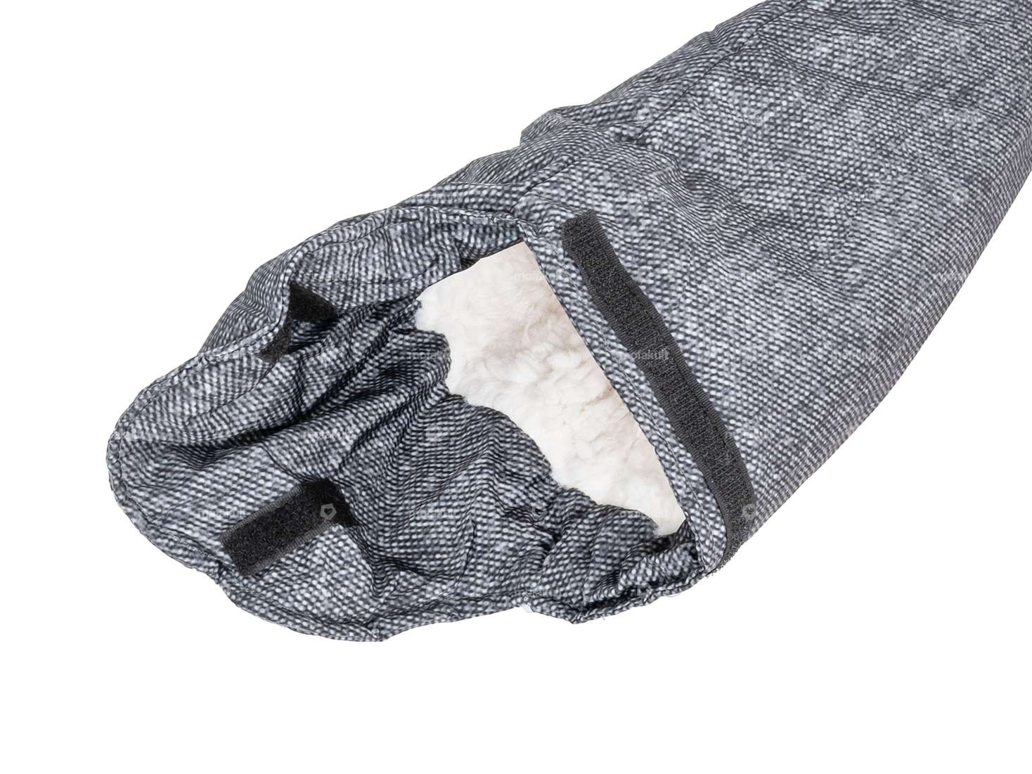 wobs hand protection lined long gray Carousel Image 2