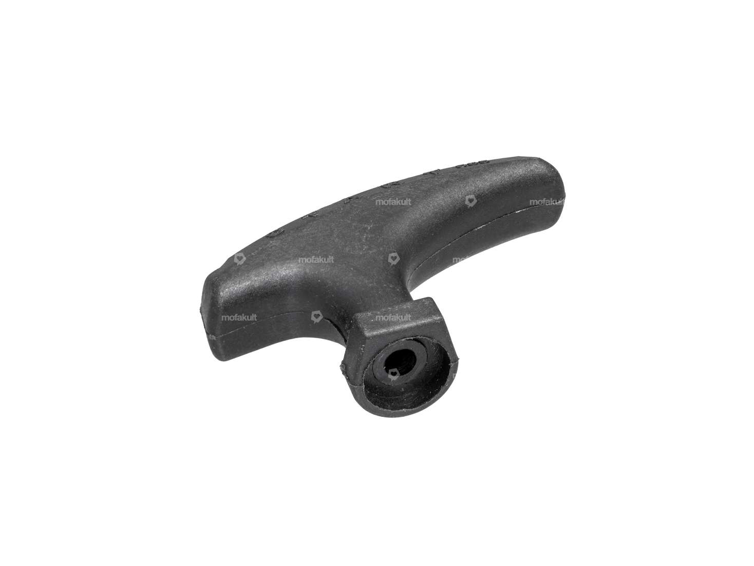 Pull rope starter handle black plastic Carousel Image 1