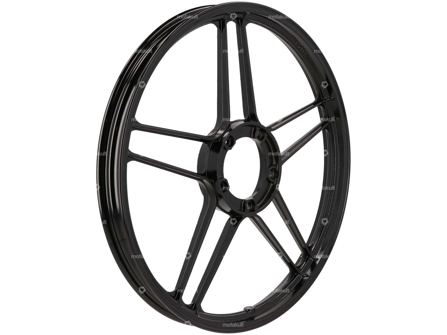 Wheel 17" cast black (5 double spokes) Grimeca replica | Puch Carousel Image 2
