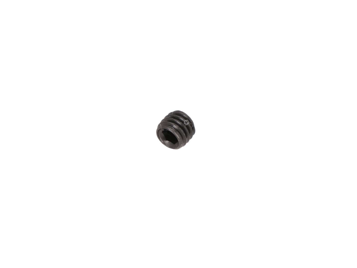 Grub screw M5x4 hexagon socket conical head blackened Carousel Image 1