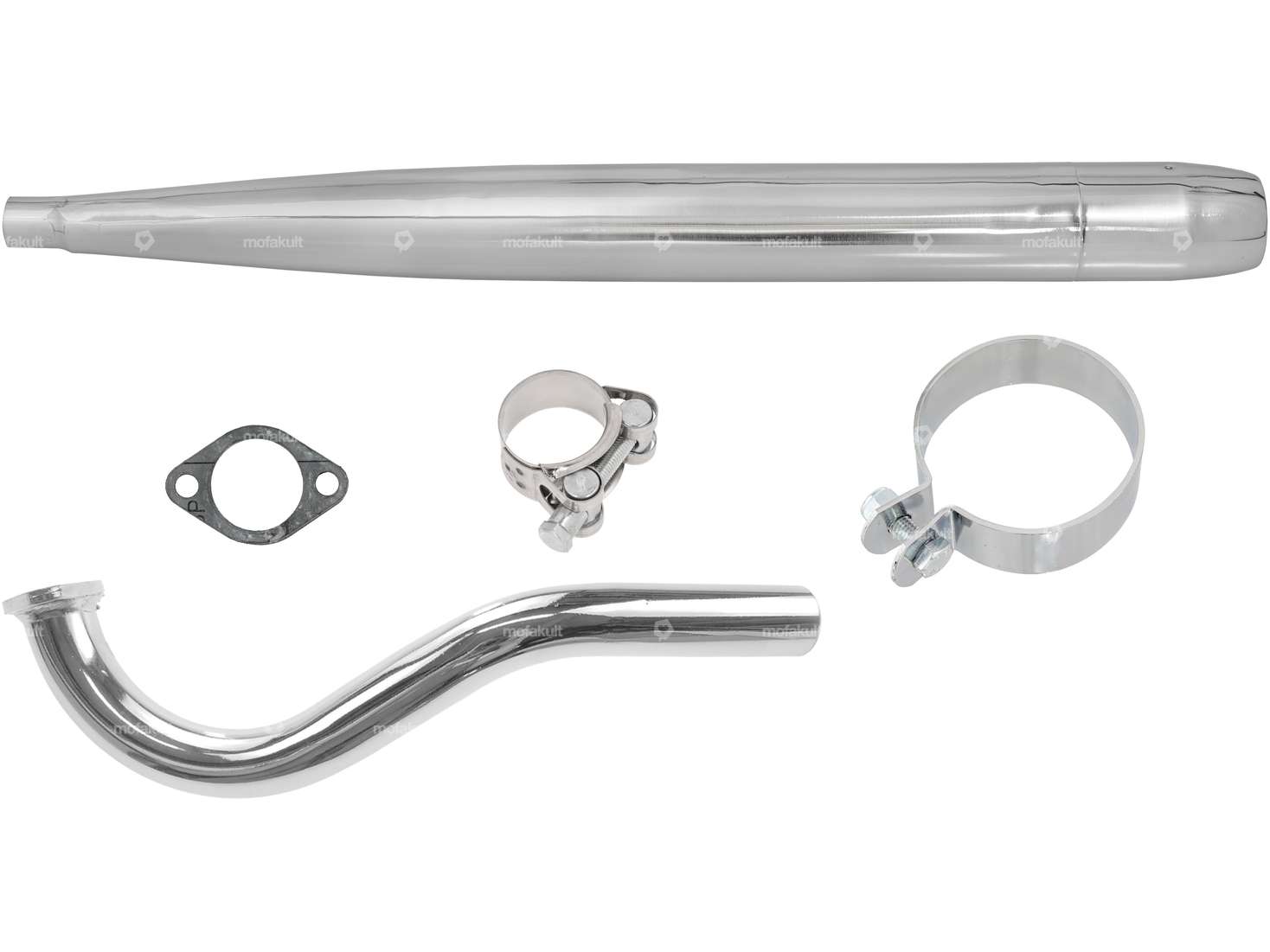 swiing® ingenious resonance exhaust set Ø 28 / 70 mm | Puch Supermaxi LG1, LG2 Carousel Image 1