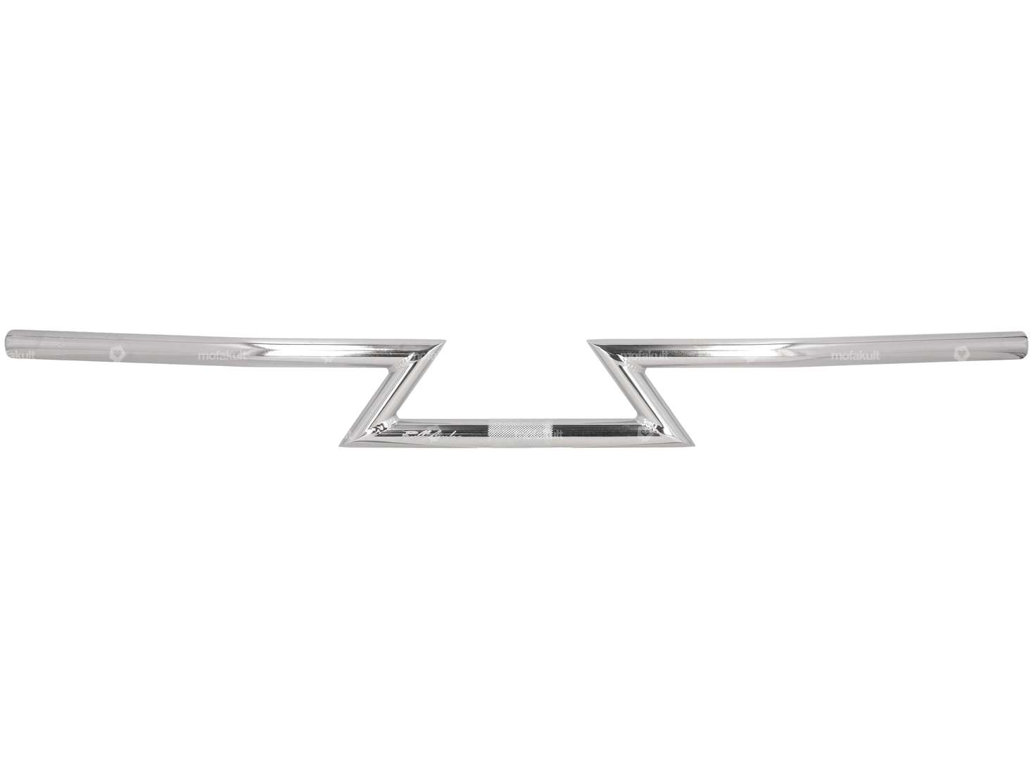 Handlebar fork plate 8 cm "Z+" chrome Carousel Image 1