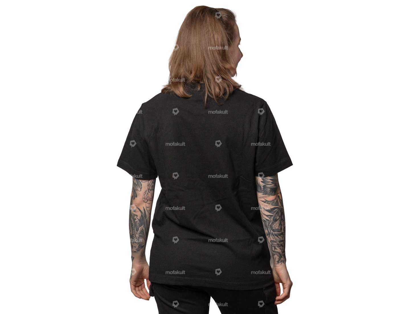 mk-Merch T-Shirt "Heart" black Carousel Image 2