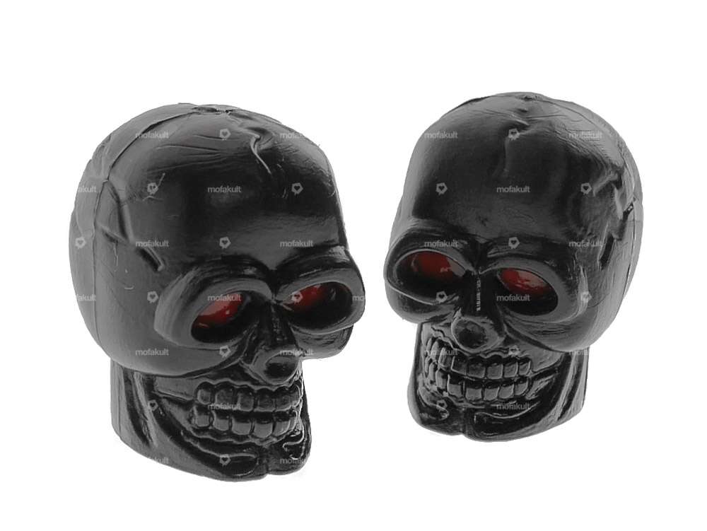 Valve caps skull black Carousel Image 1