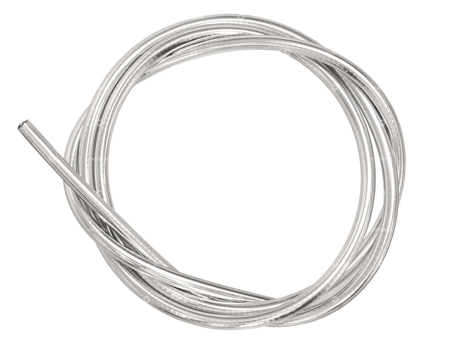 Cable sheath Ø 5 mm chrome (per meter) PTFE inner sheath Carousel Image 1