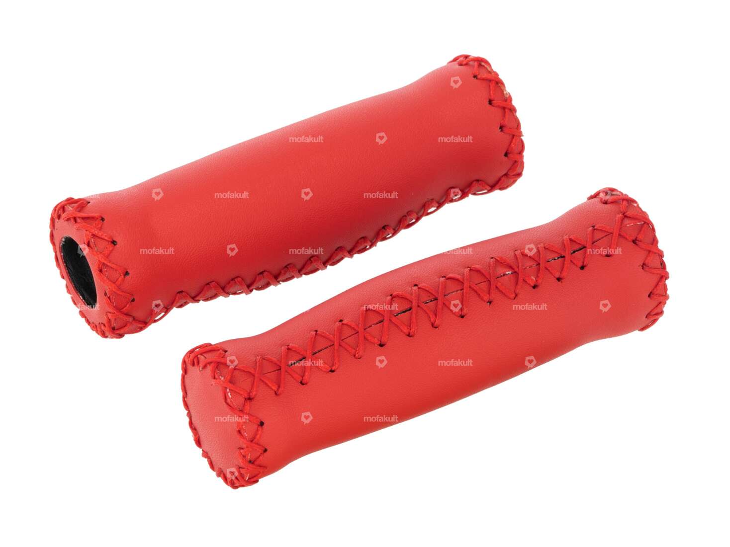 Handles imitation leather red Carousel Image 1