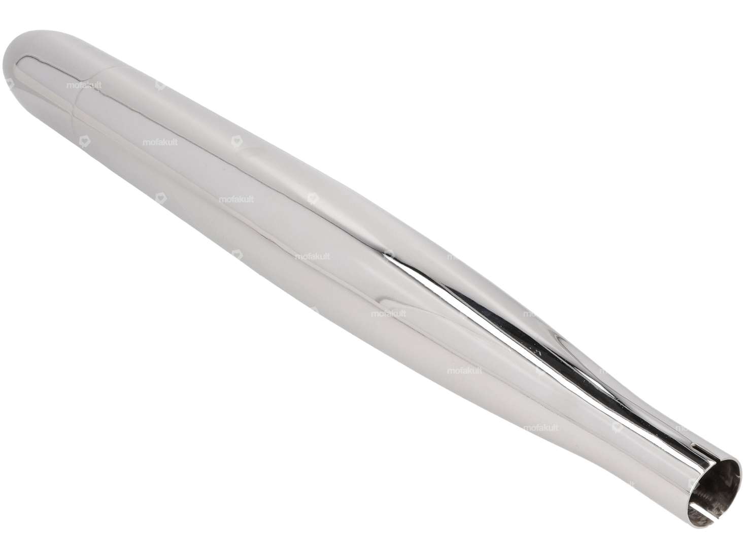 Exhaust cigar Ø 28 / 65 mm chrome Carousel Image 2