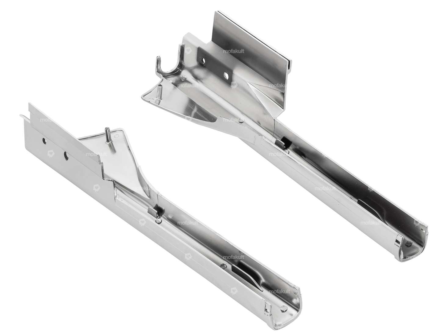 Chrome fork leg cover set | Peugeot 103 MVL, SP, Vogue Carousel Image 2