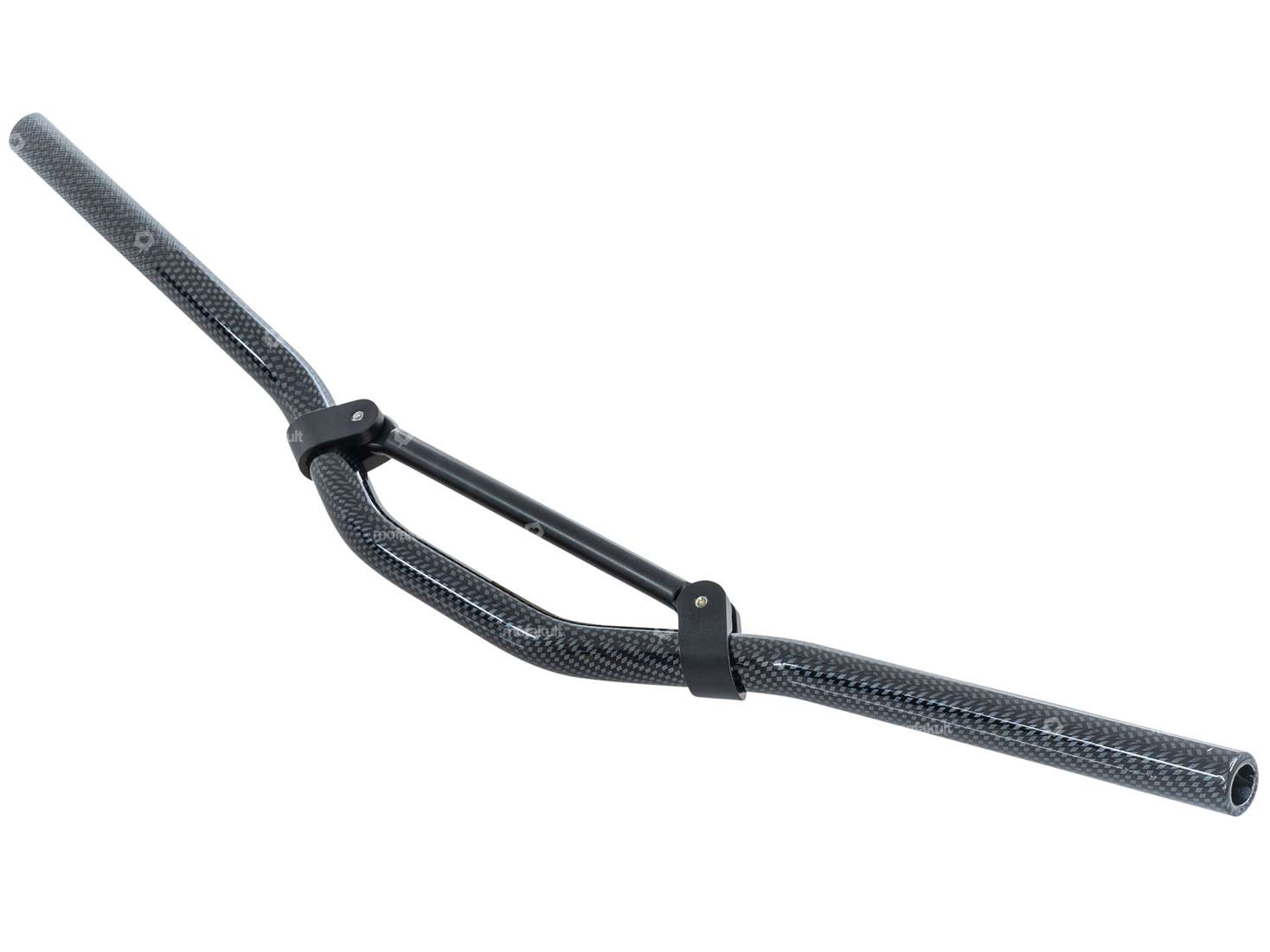 66HEROES racing handlebar fork plate 7 cm aluminum carbon glossy Carousel Image 2