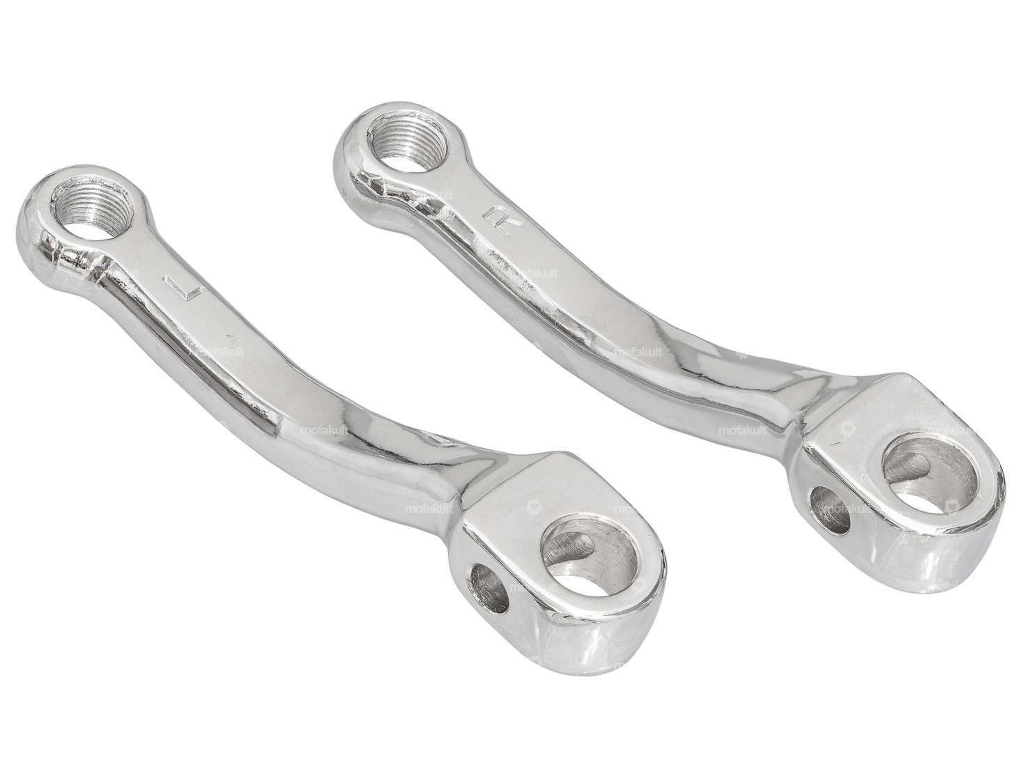 GPO pedal cranks chrome 148 mm pair Carousel Image 2