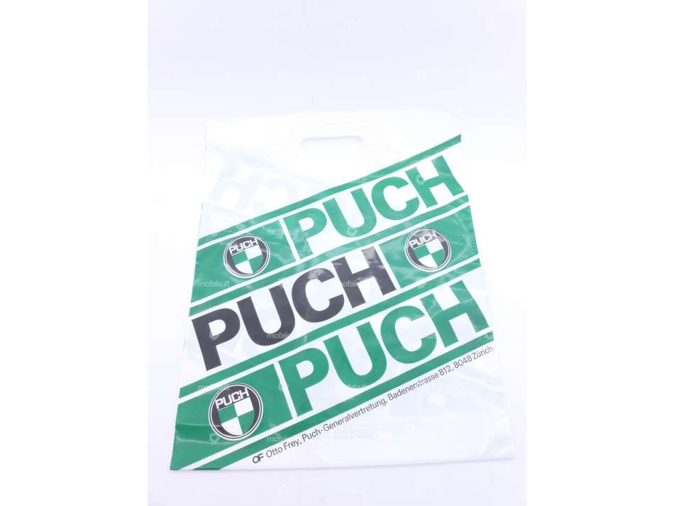 Puch carrier bag green plastic NOS Carousel Image 2