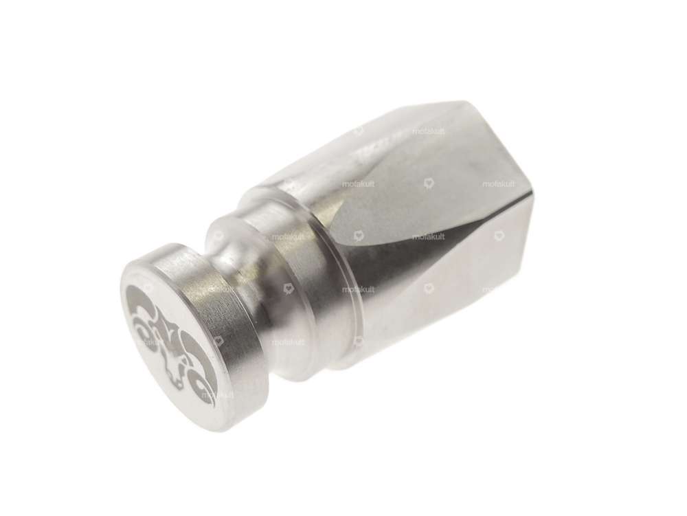 66HEROES Mounting pin M10.5x1 Back pedal License plate holder lateral Inox Carousel Image 1