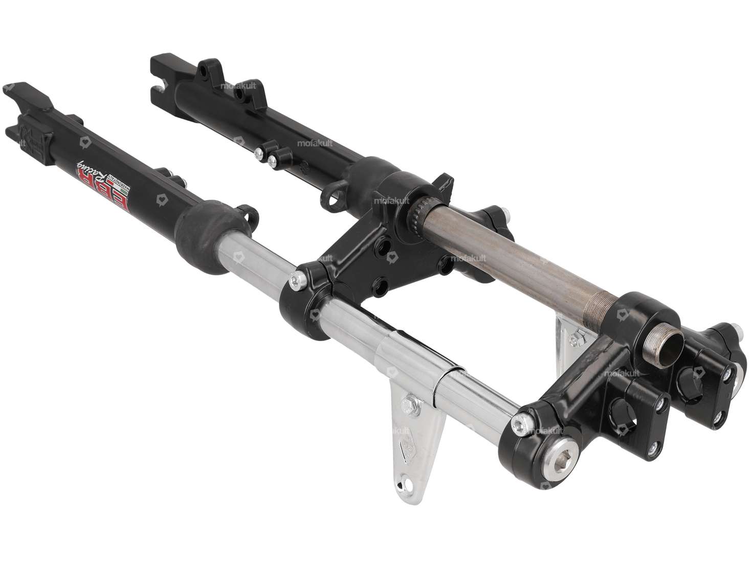 EBR fork hydraulic reinforced black (with tabs for disc brake) | Piaggio Ciao Carousel Image 2