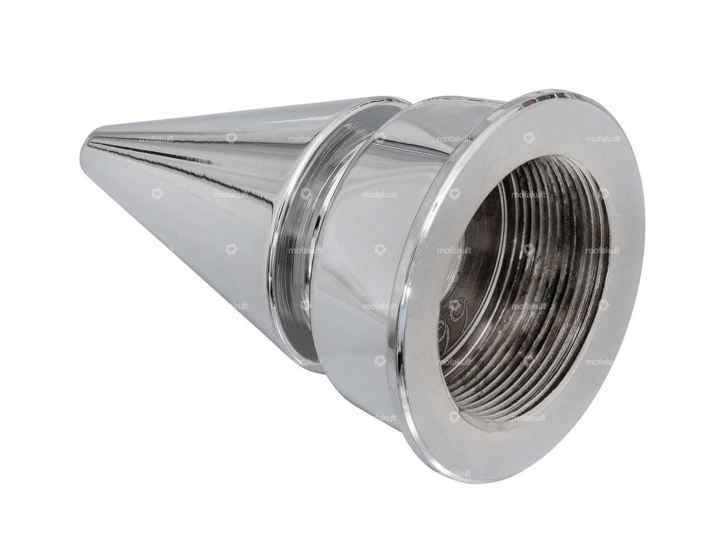 66HEROES steerer tube nut 1" / 24G closed pointed fork plate chrome Carousel Image 2