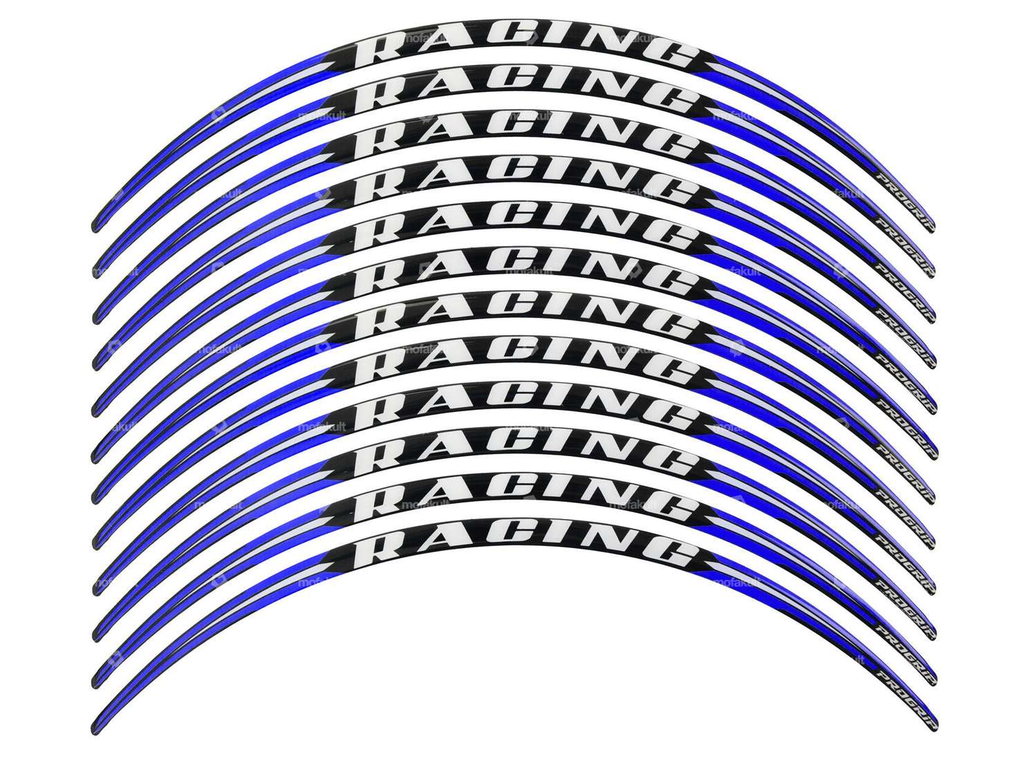 ProGrip sticker rims Racing blue Carousel Image 1