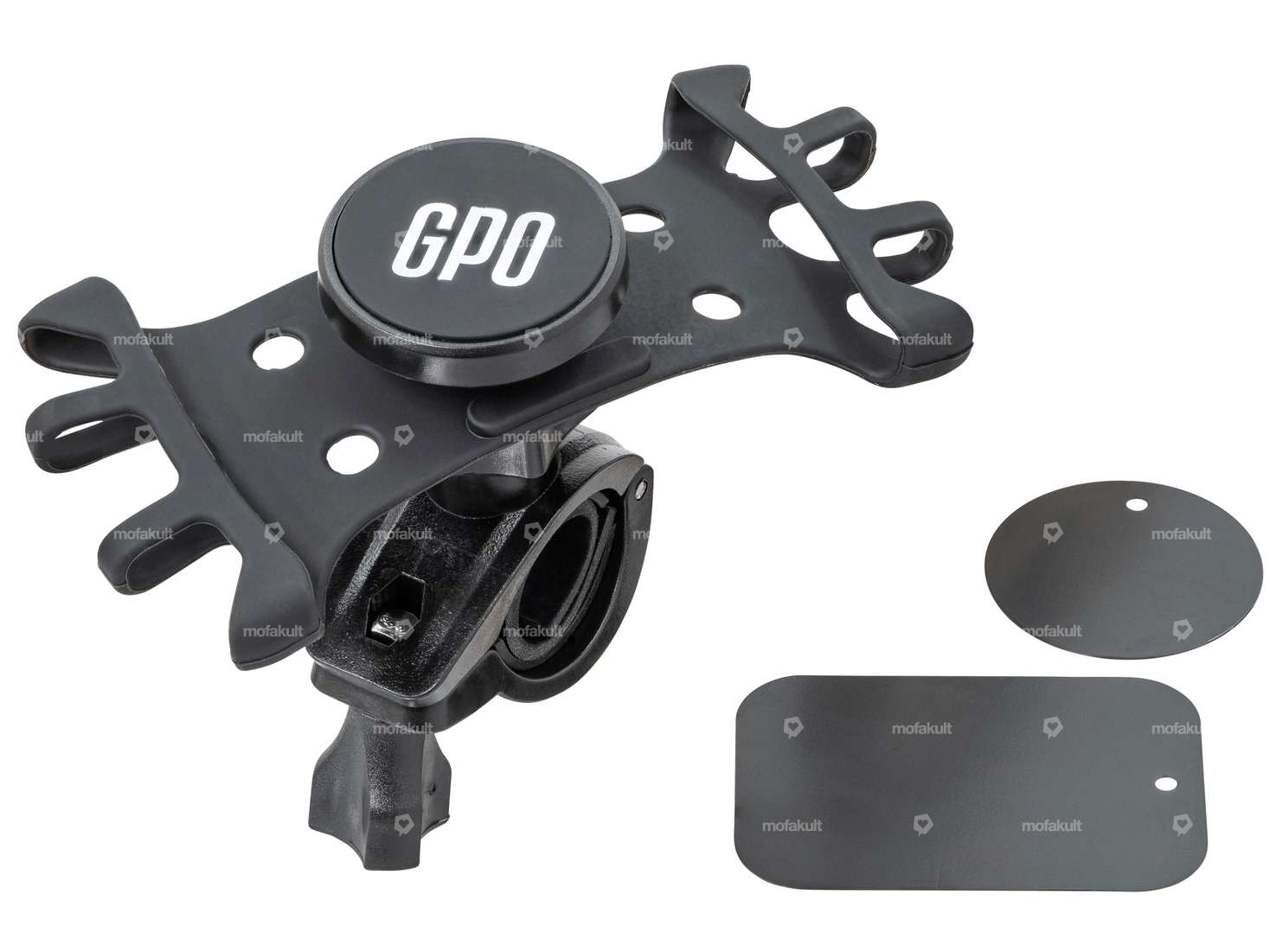 GPO cell phone holder 4 - 6.5" handlebar mount, 360° rotatable Carousel Image 2