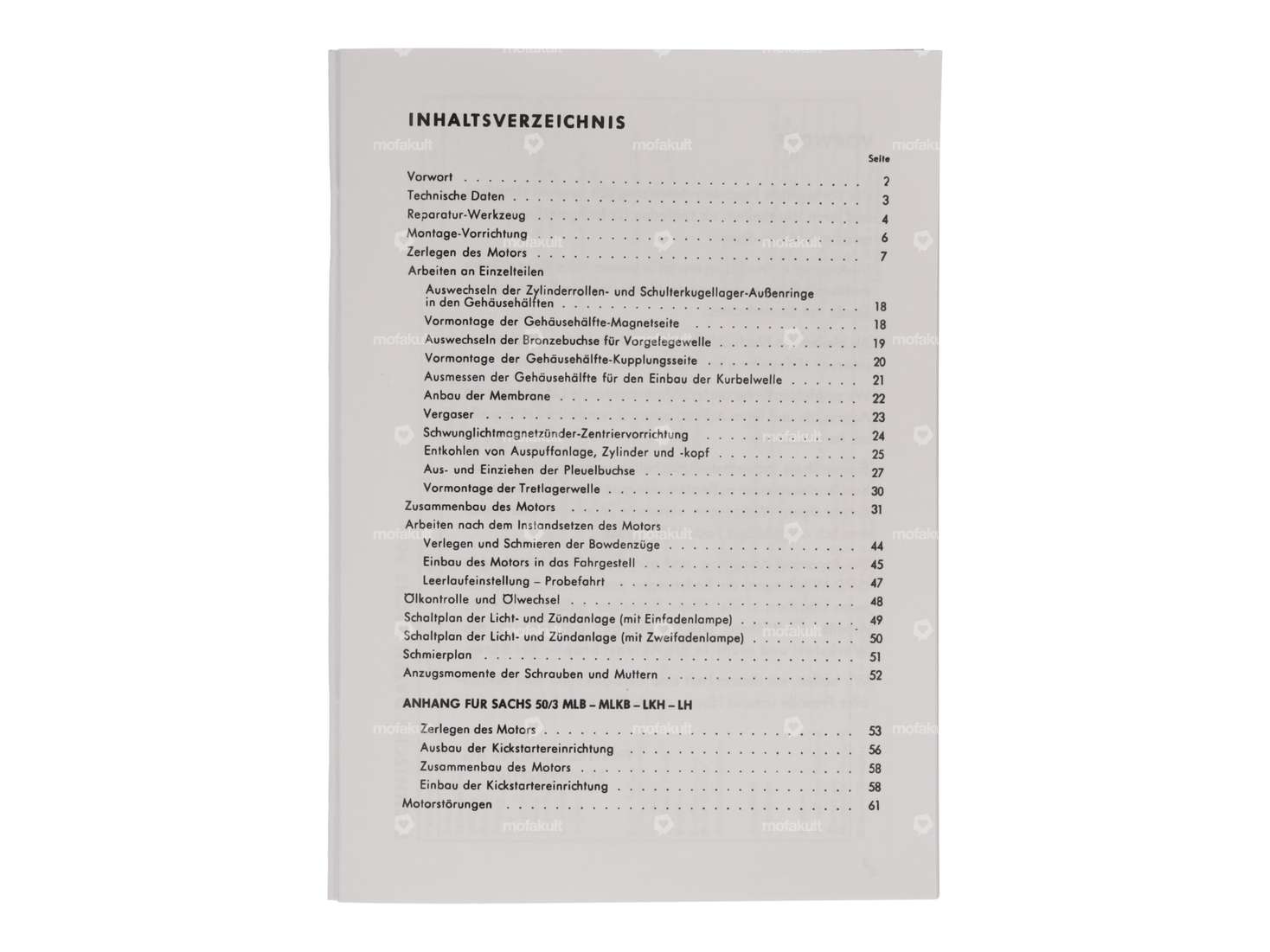 Repair instructions | Sachs 50/3 ML, MLK, LKH, LH Carousel Image 2
