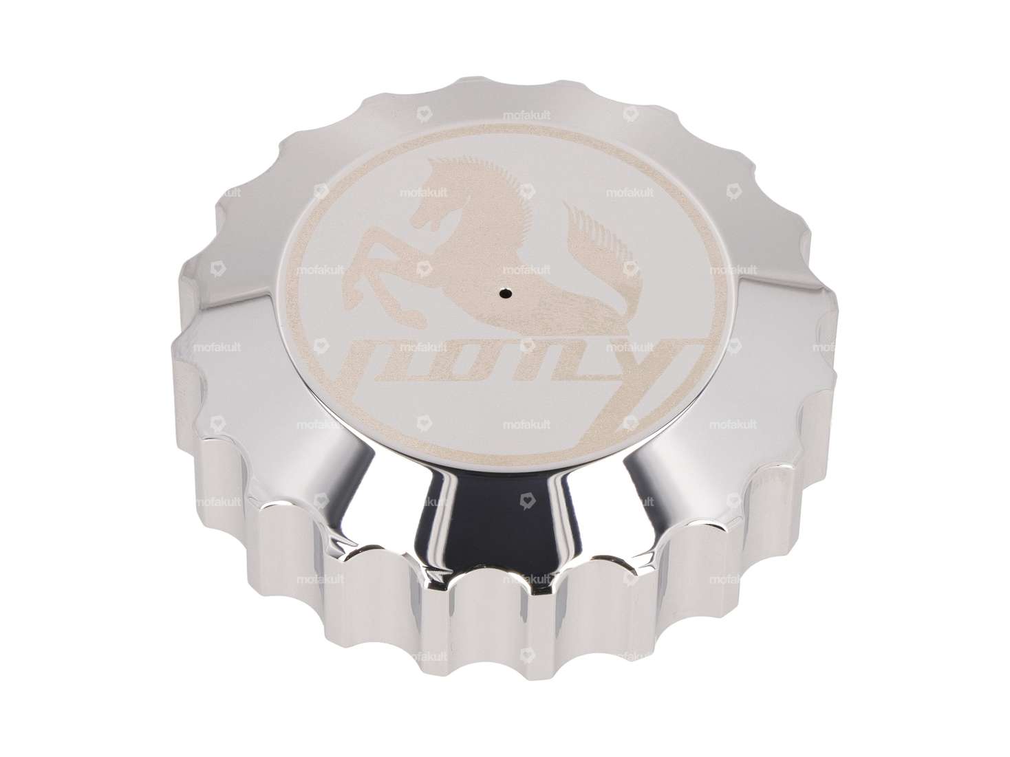 66HEROES Tank cap "Pony" bayonet 30 mm chrome Carousel Image 1