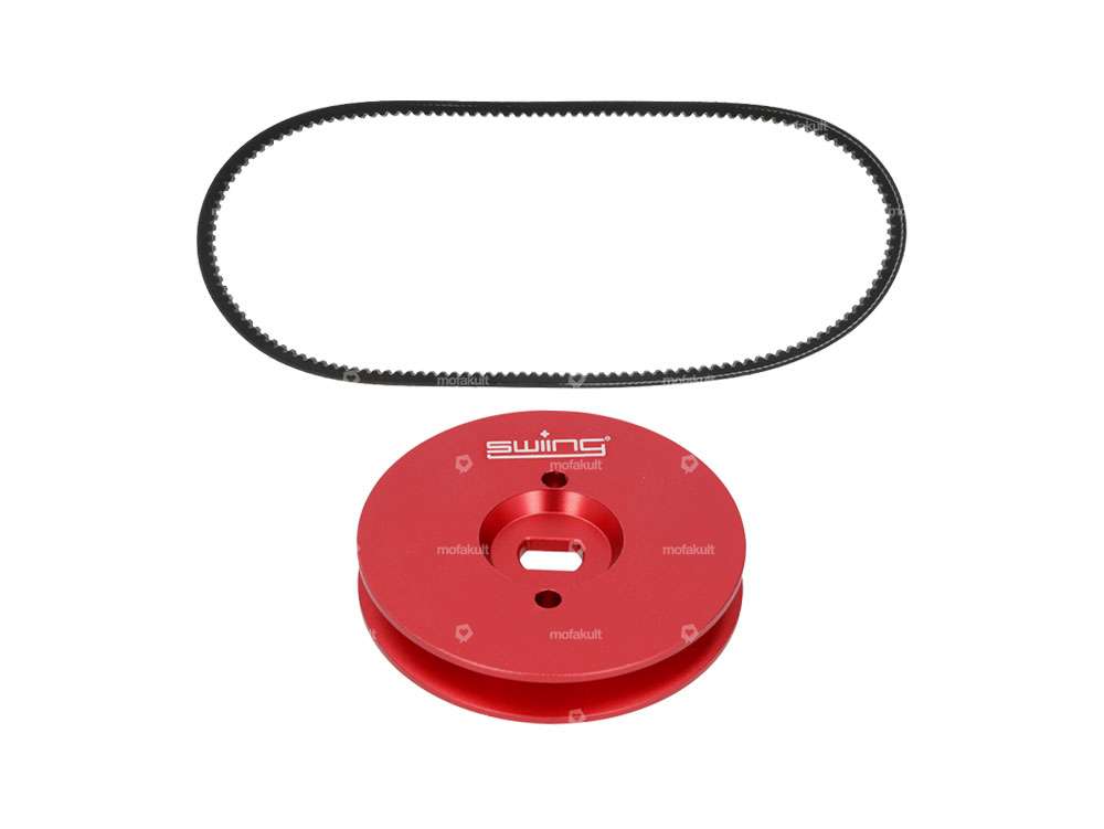 swiing® ingenious Pully 80 mm & Polini V-belt 945 mm | Piaggio Ciao Carousel Image 1