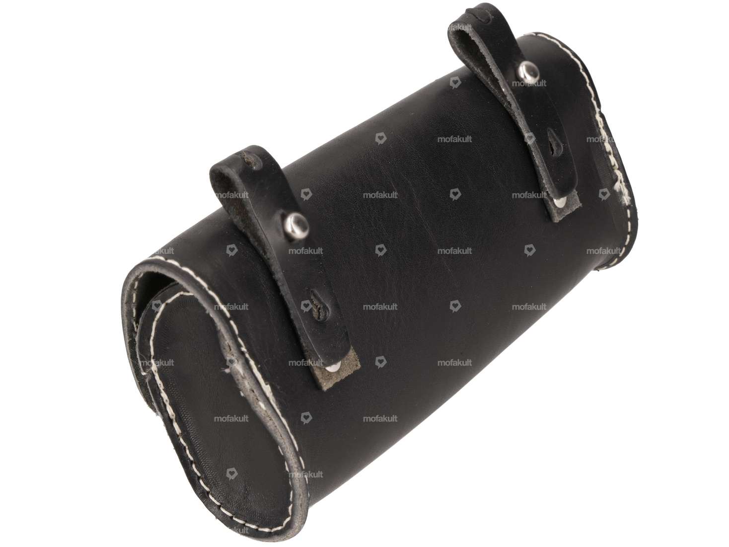 Saddle bag "Charleston" black genuine leather Carousel Image 2