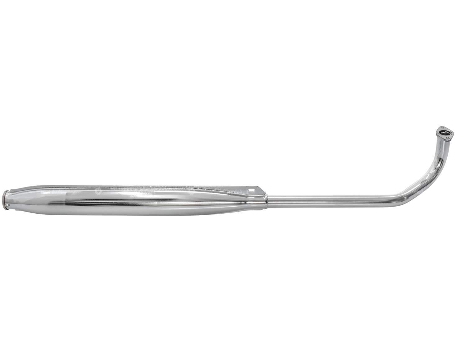 Exhaust 25 mm straight outlet chrome | Tomos A3 Carousel Image 1