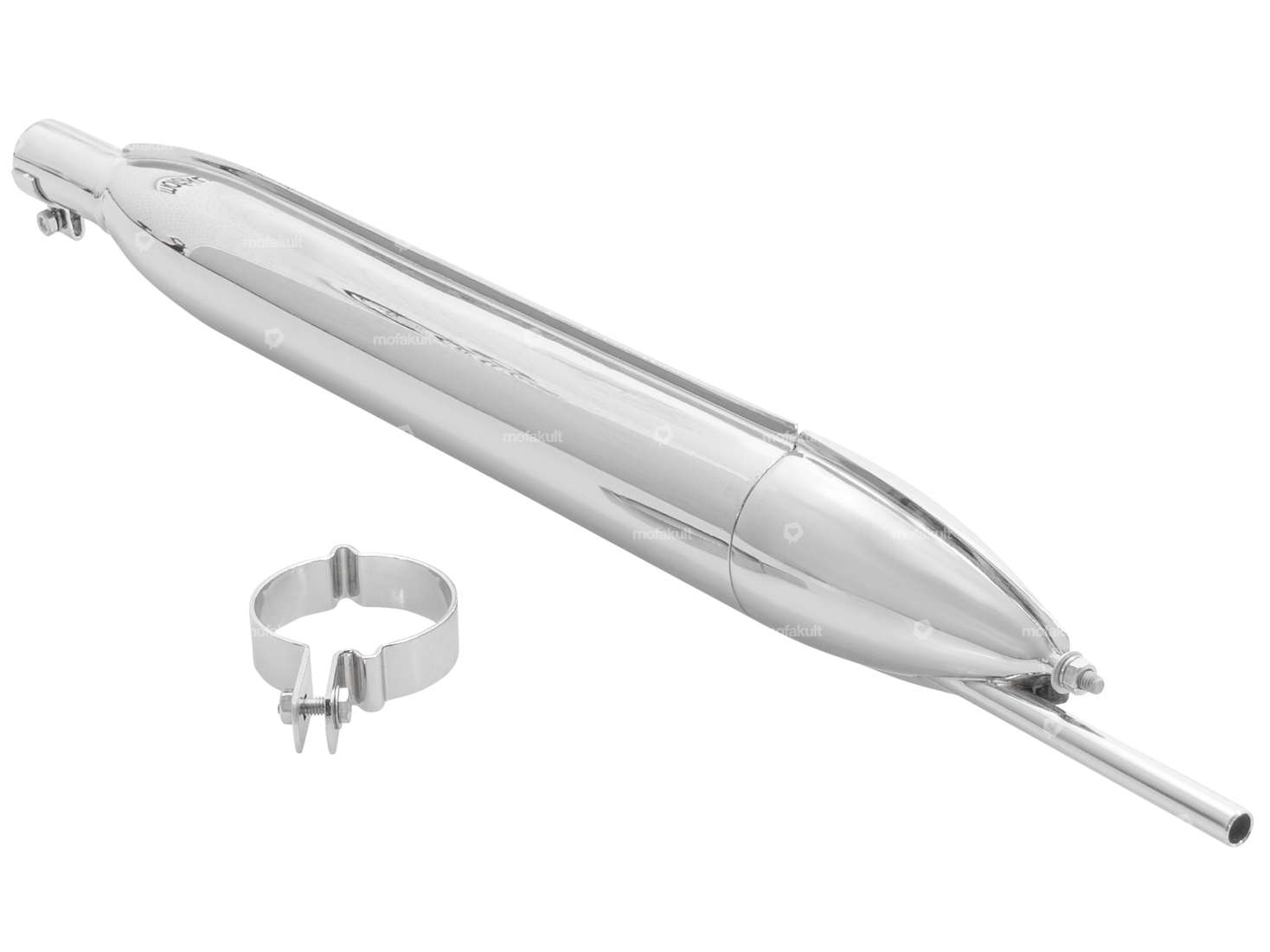 Rear Muffler Ø 27 / 60 mm Chrome Exhaust | ILO Carousel Image 2