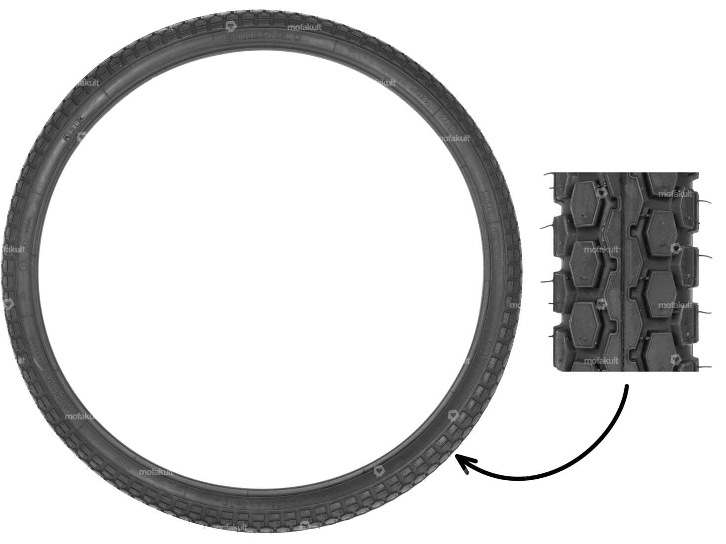 Continental 2.00 x 22" tires KKS | NSU Quickly Carousel Image 1