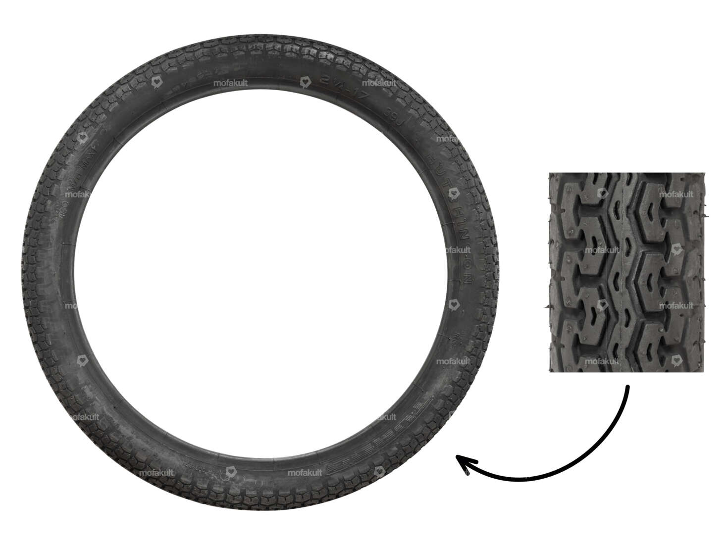 Hutchinson 2.25 x 17" Turbo Allround tires Carousel Image 1