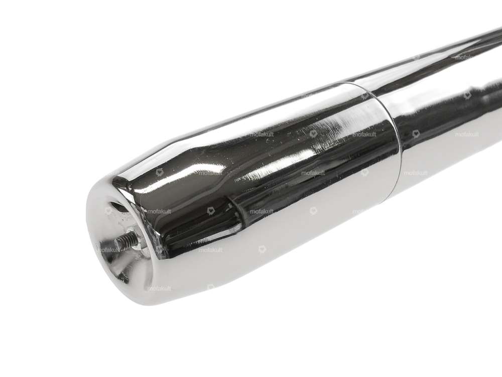 Cigar muffler Ø 28 / 65 mm (end piece closed) chrome Carousel Image 2