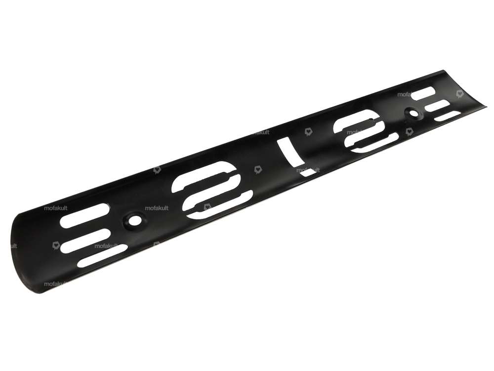 Exhaust heat plate "SIS" black Carousel Image 2