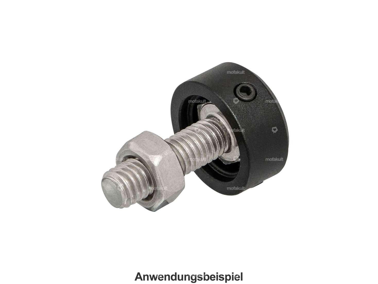 66HEROES Cover hexagonal M12 aluminum black anodized Carousel Image 4