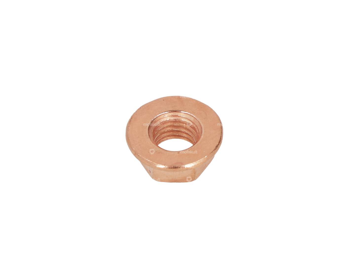 Collar nut M7 without serration Copper (10 strength) Carousel Image 2