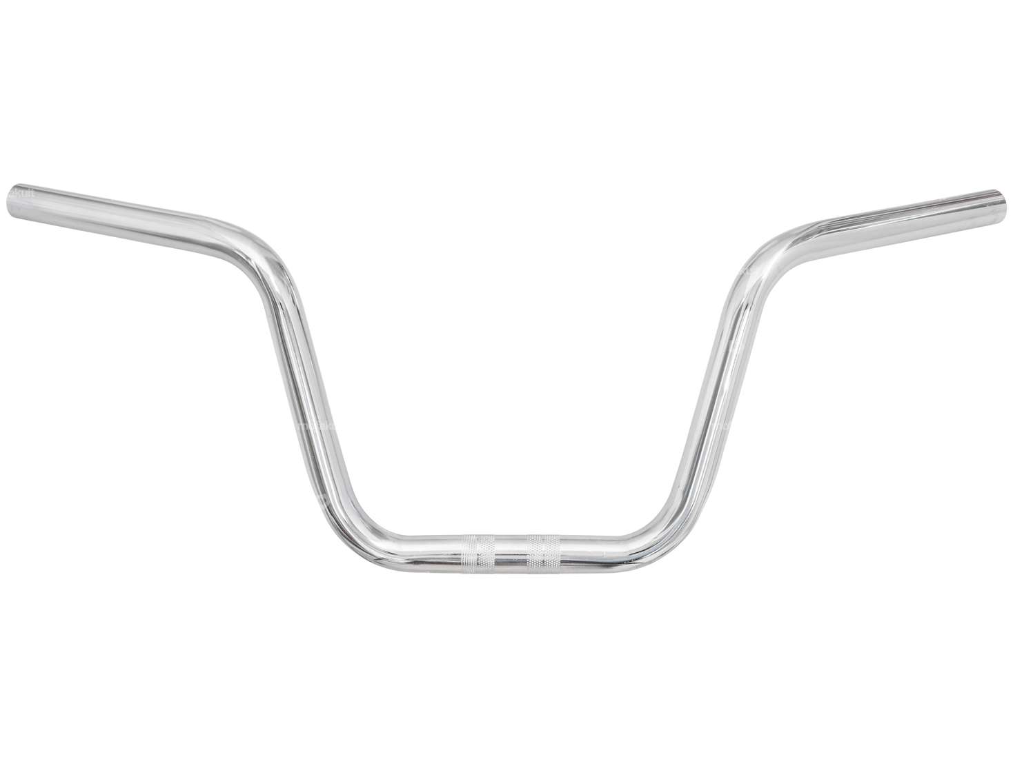 Handlebar fork plate 21 cm curved chrome Carousel Image 1