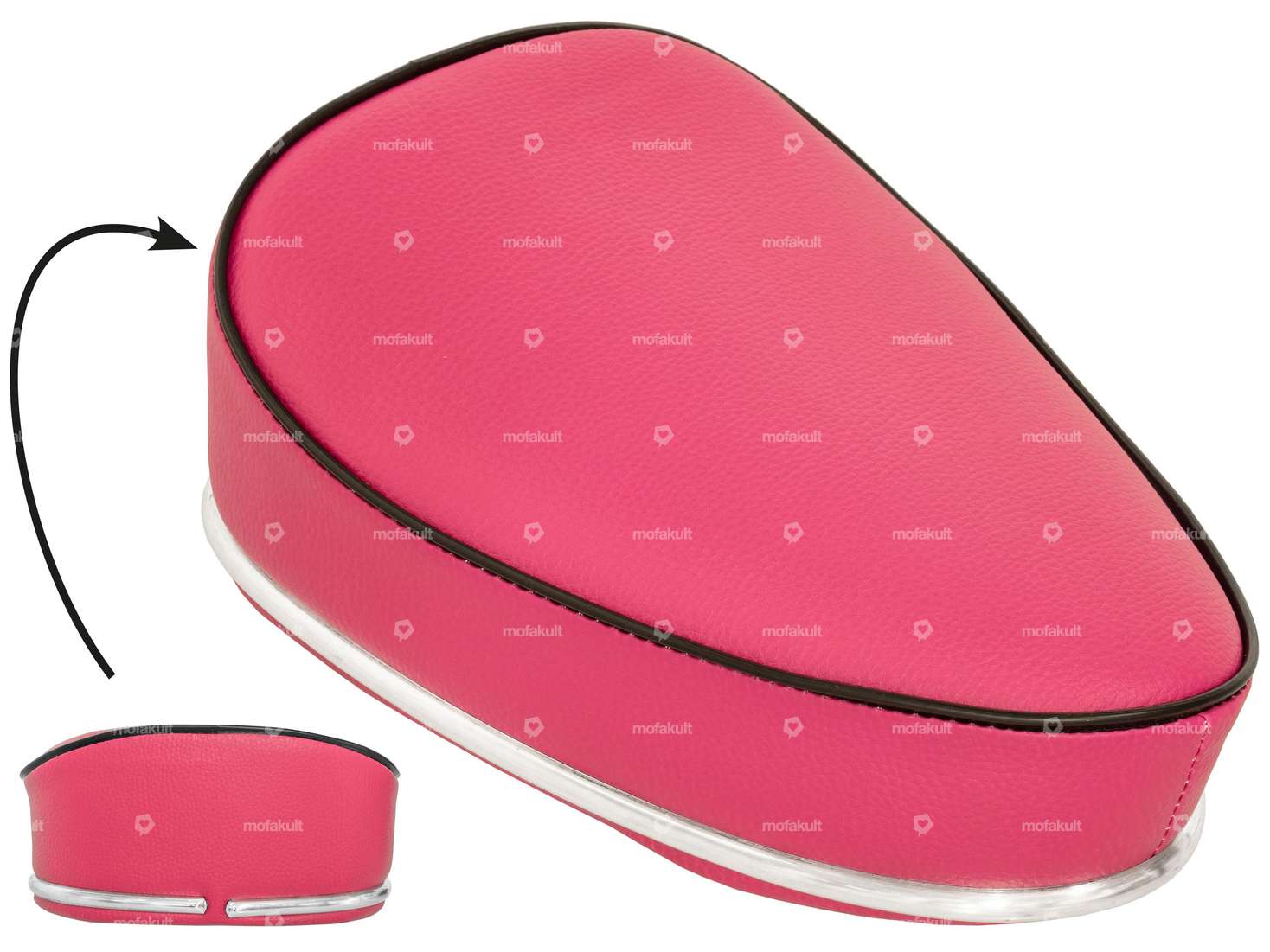 Pink bench seat Carousel Image 1