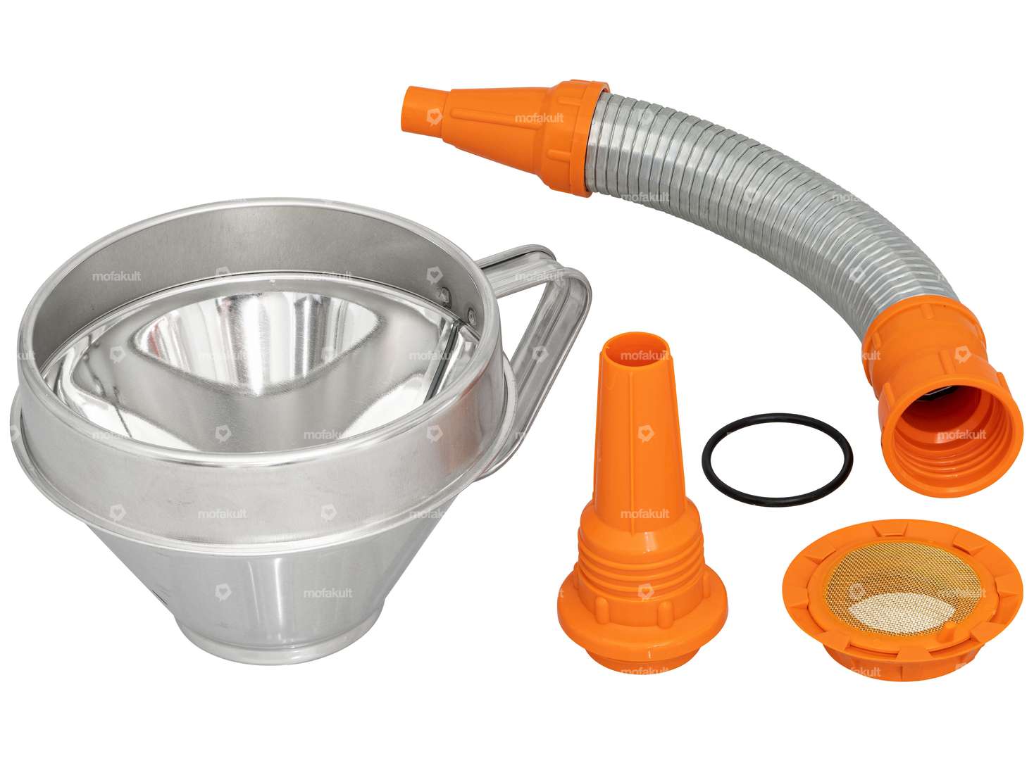Combination funnel with filler neck & sieve (metal) Carousel Image 2