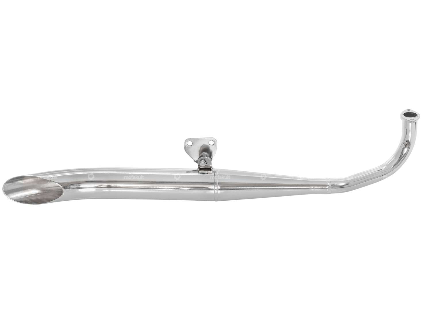 Exhaust sidepipe 28 mm chrome | Tomos A3, A35 Carousel Image 1