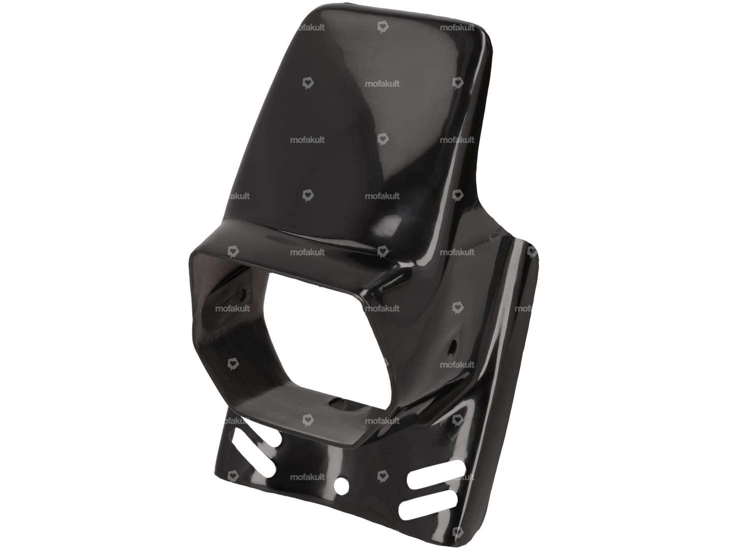 Front mask black angular Carousel Image 1