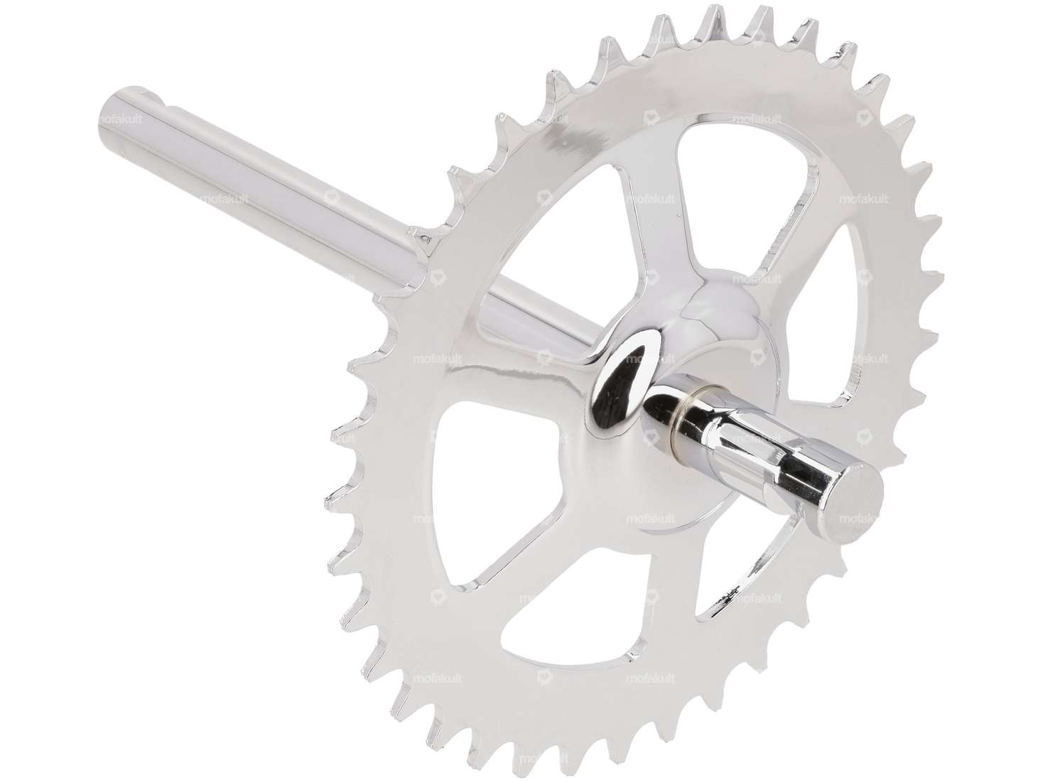 GPO pedal axle 37 teeth chrome | Puch X30 NG-2AH, Maxi Carousel Image 1