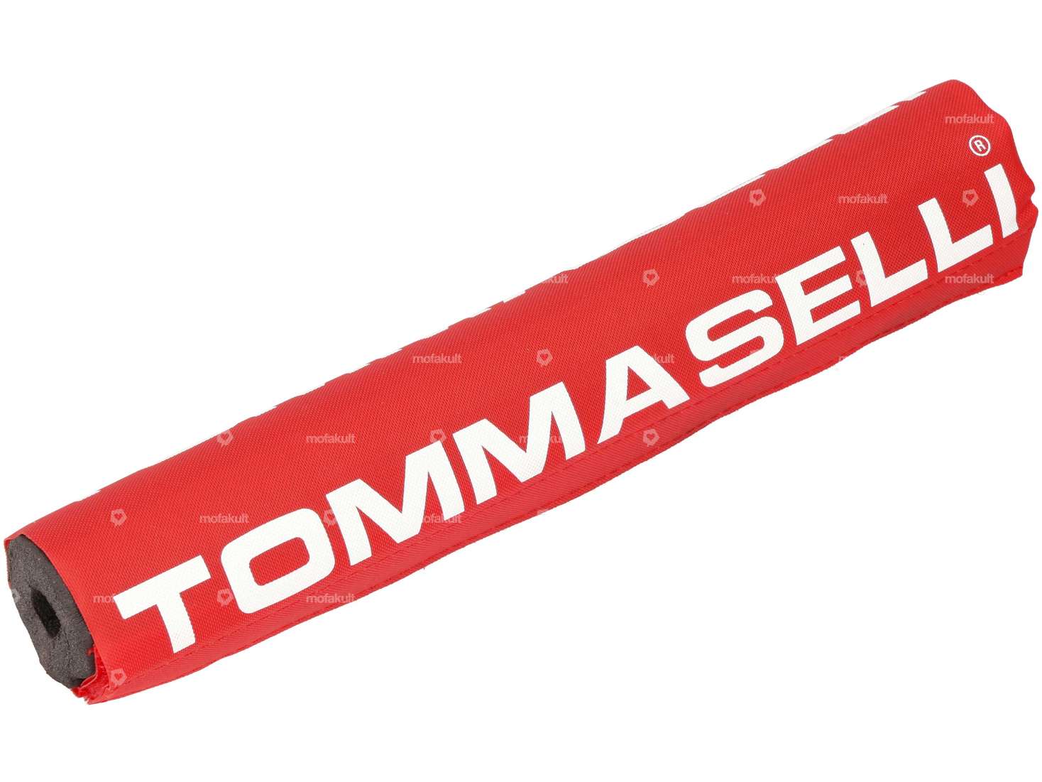 Tommaselli handlebar protector "TOMMASELLI" 24 cm red Carousel Image 1