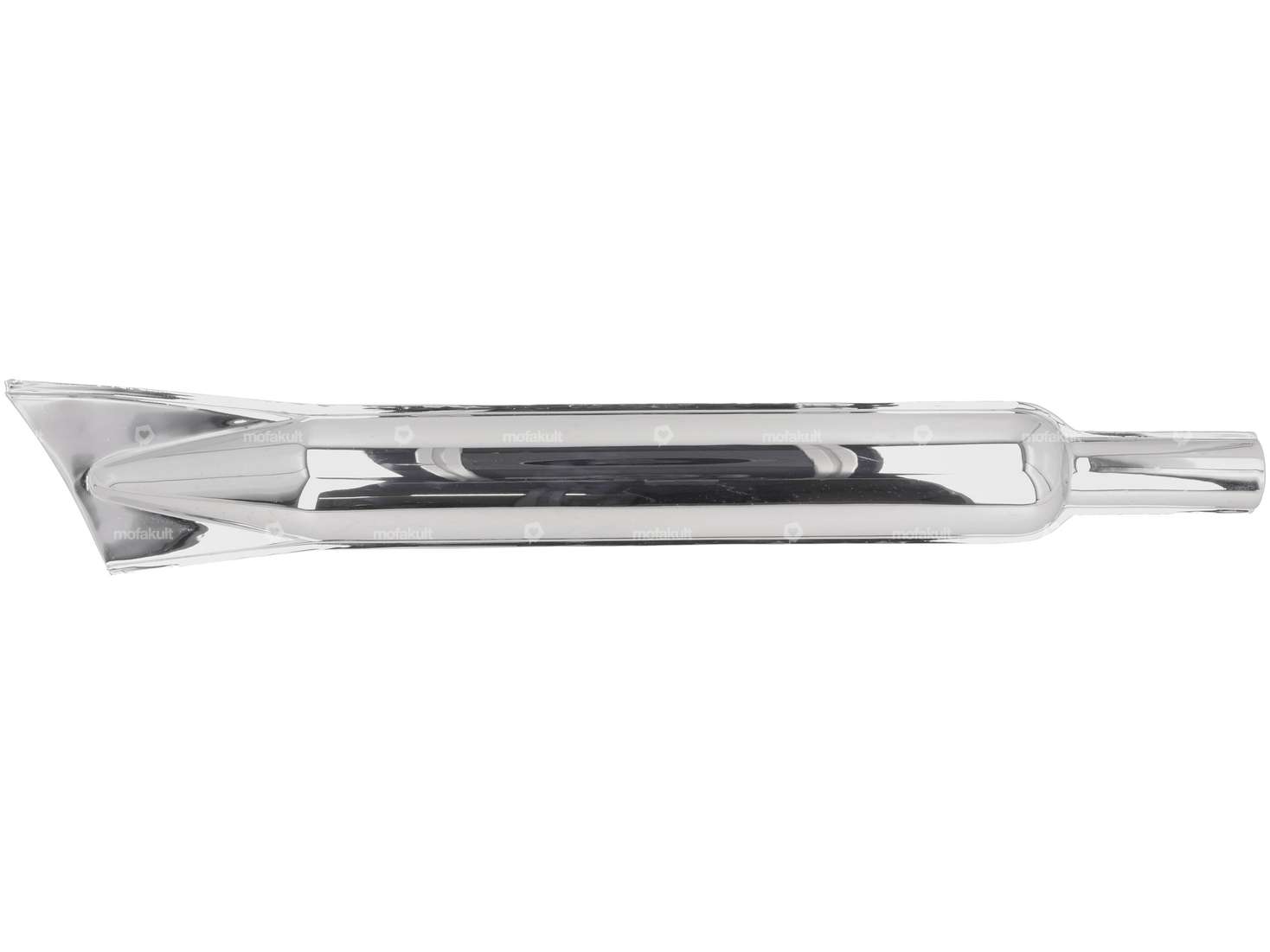 Muffler (28/56mm) Chrome exhaust long Carousel Image 1
