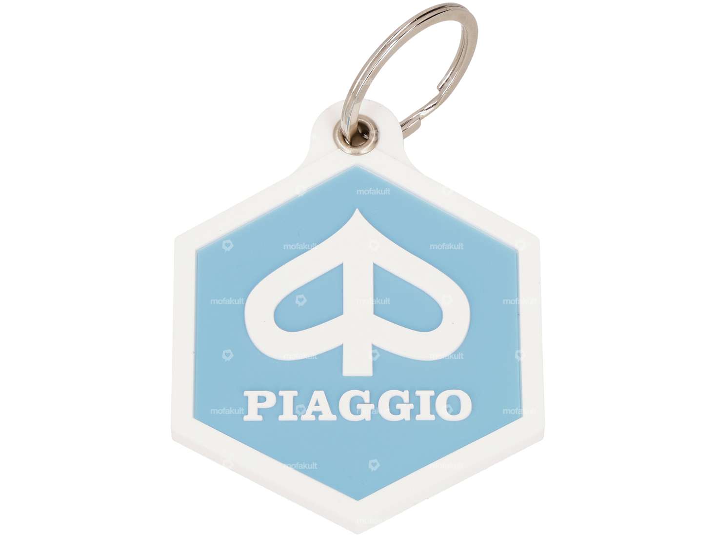 mk-Merch key ring "PIAGGIO" rubber 6-cornered Carousel Image 1